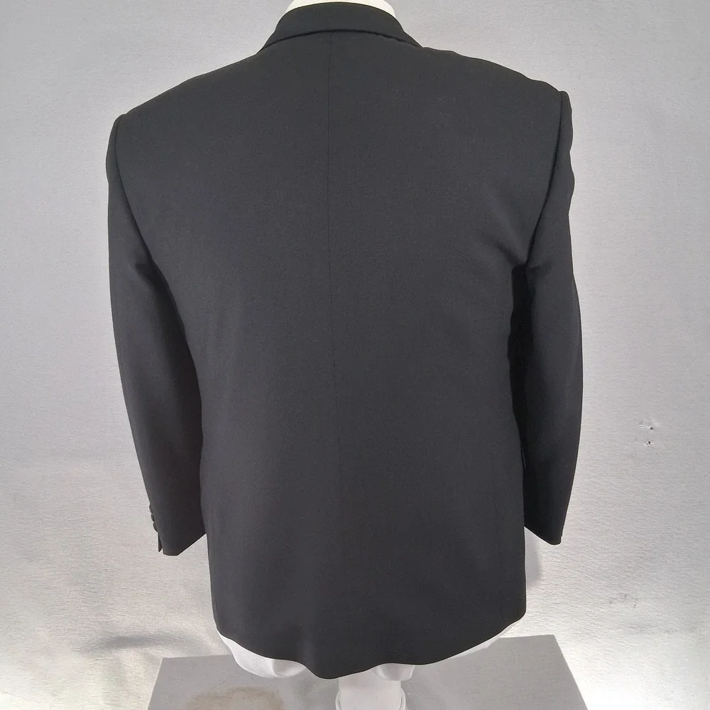 Cricketeer Tuxedo Suit Men 39S Black Wool Peak Lapel Single Breasted Ventless